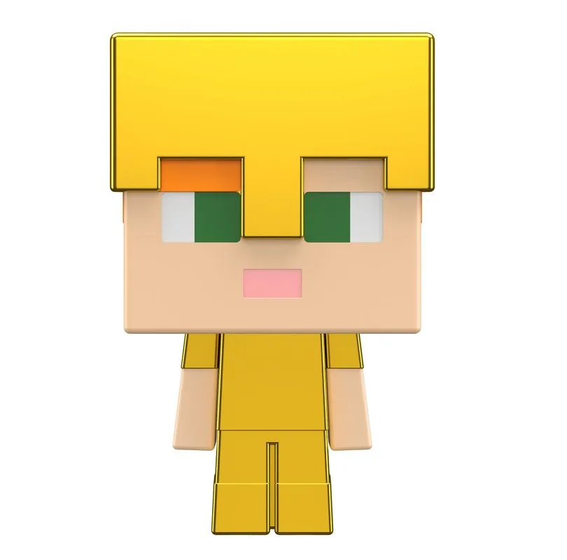 Minecraft Mob Head Minis Gold Armor Alex Figure