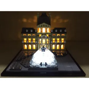 MOC  Compatible  LED Lighting Set DIY toys 21024 Ahitecture Series Louvre Model Building Light (Not Included Building Blocks)