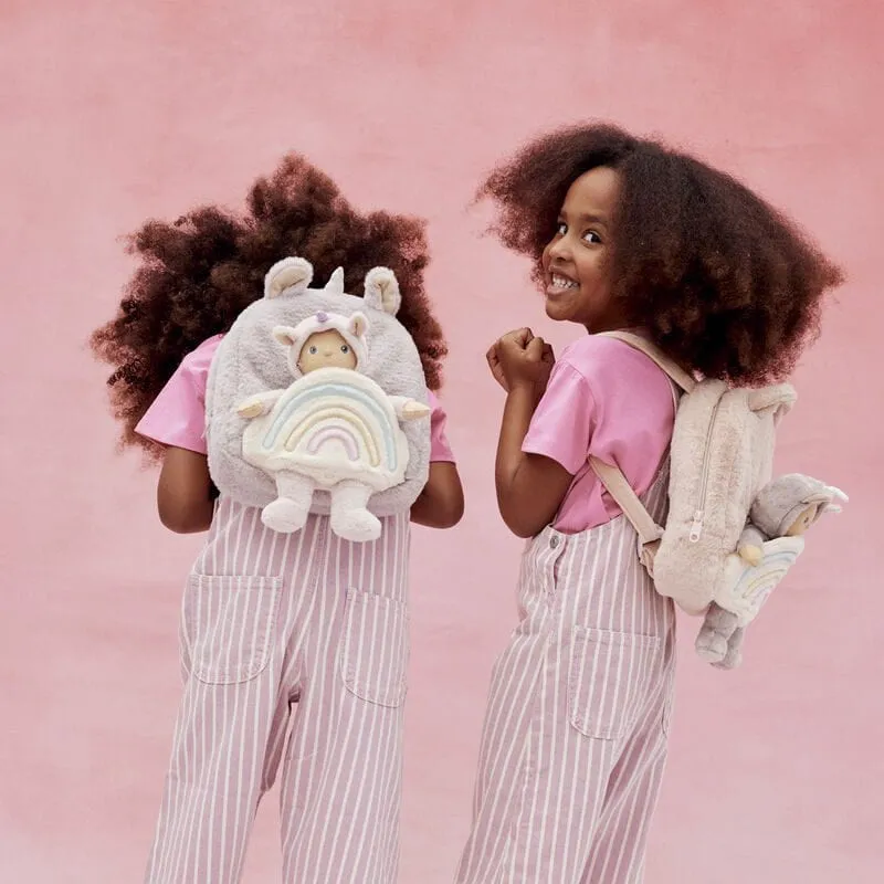 Olli Ella Hopalong Unicorn Backpack - Pink