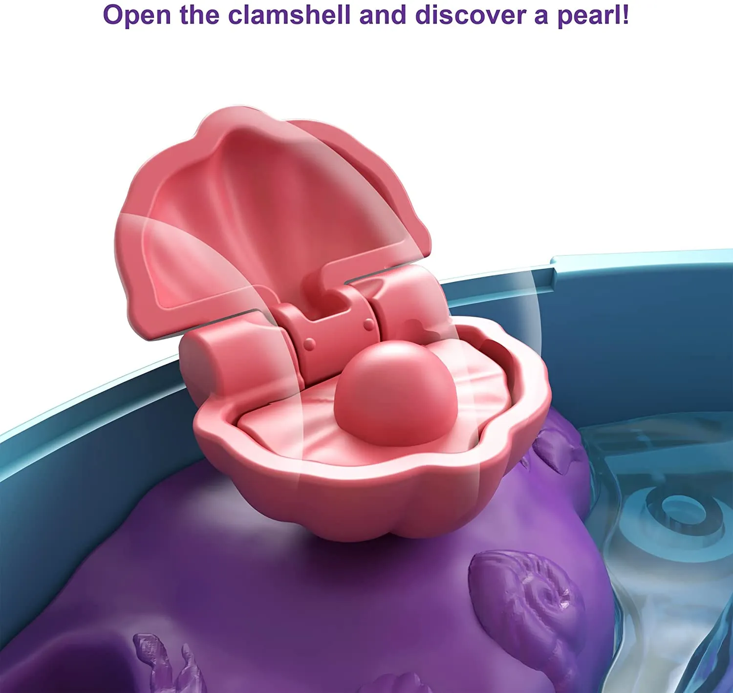 Polly Pocket Dolphin Beach Compact, Beach-Adventure Theme with Micro Polly & Mermaid Doll, 5 Reveals & 13 Accessories, Pop & Swap Feature