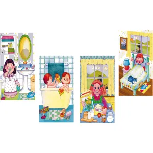 Puzzle: At Home 4in1 9,12,15,18pcA4s