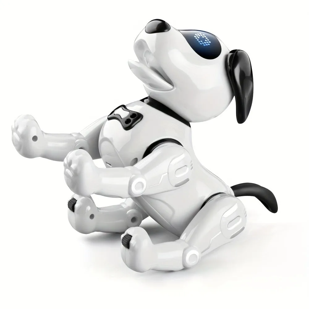 Remote Control Robot Dog Toy, Programmable Interactive & Smart Dancing Robots, RC Stunt Toy Dog With Sound LED Eyes, Electronic Pets Toys Robotic Dogs For Gifts