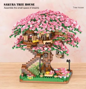 Sakura Tree House Building Blocks Sets