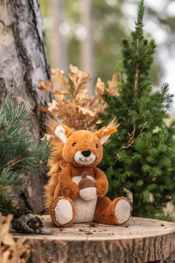 Steiff Plush Squirrel-Phil with Acorn