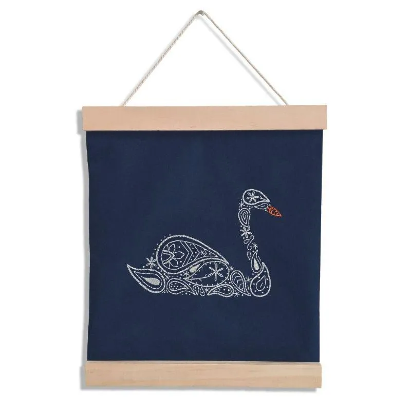 Swan Banner Embroidery Kit