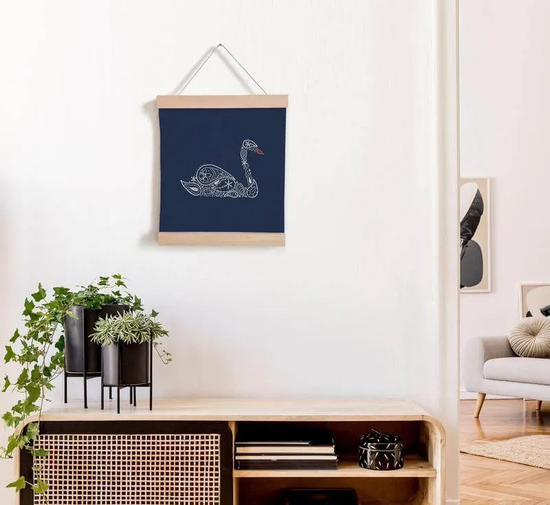 Swan Banner Embroidery Kit