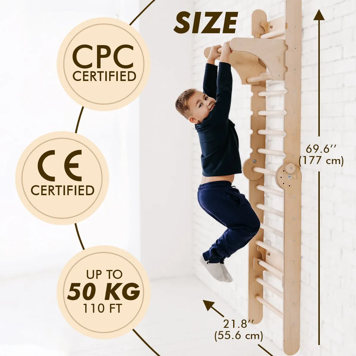Swedish Ladder Set   Swing Gym 3in1   Slide Board   Triangle Ladder