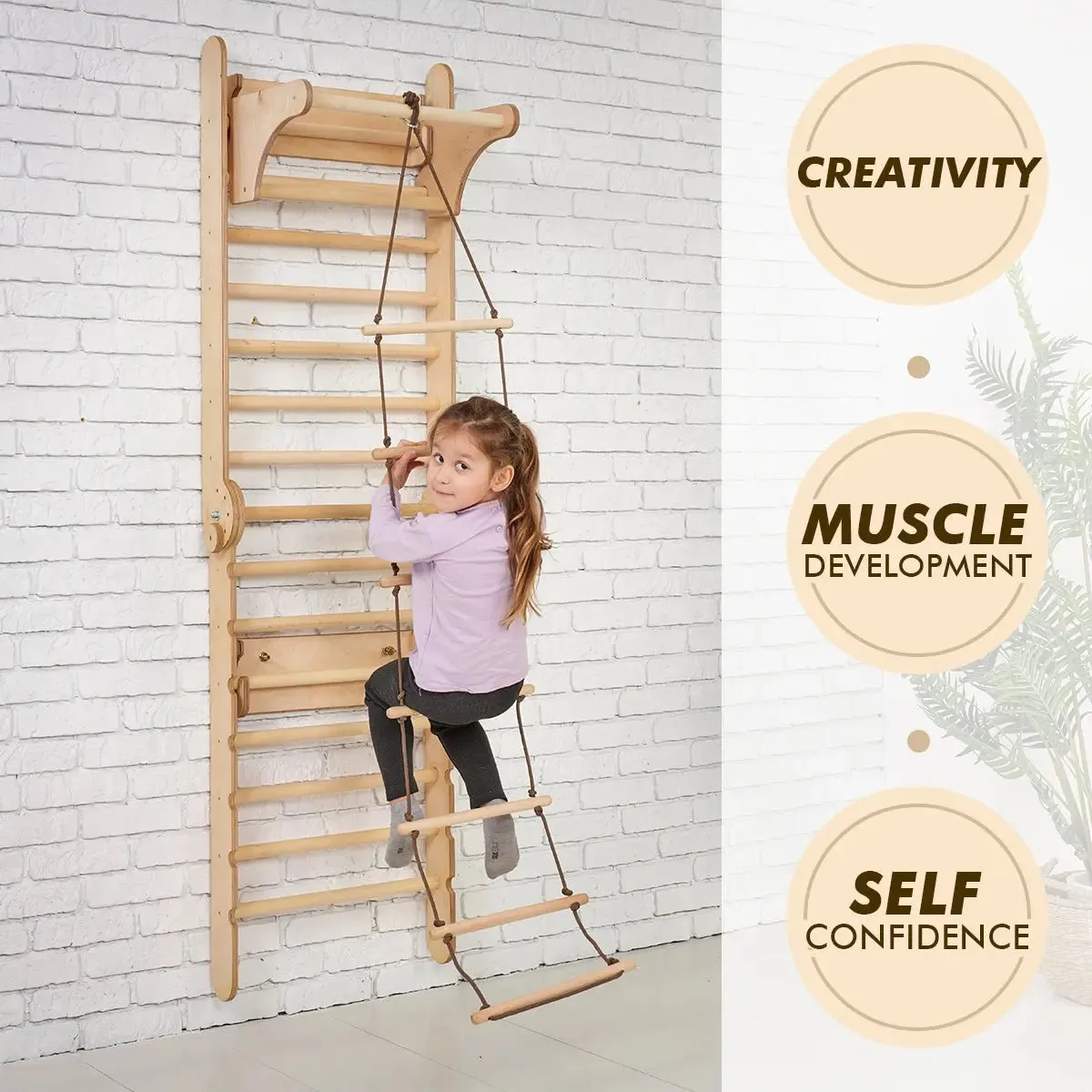 Swedish Ladder Set   Swing Gym 3in1   Slide Board   Triangle Ladder