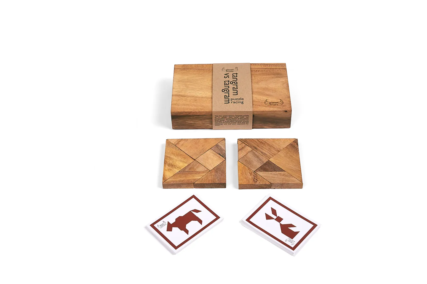 Tangram Puzzle Racing Wooden Brain Teaser Game
