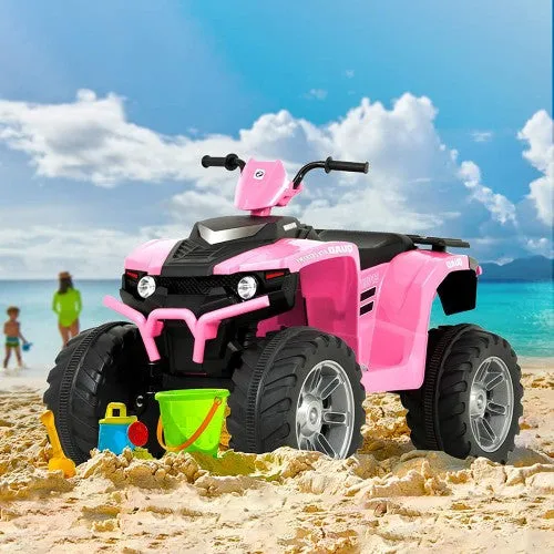 The 2025 | 12V Kids Ride On Car Pink | 1 Seater | 4 Wheeler ATV  | LED Lights | Upgraded Tires