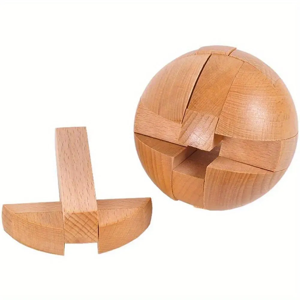 Wooden Kong Ming Lock Puzzle Toy Perfect Holiday Gift